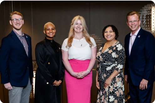 Kyle Malone; Celeste Stewart; Brianna DeWitt; Jasmine Williams; Paul Amundsen, MNA, CAE, CFRE