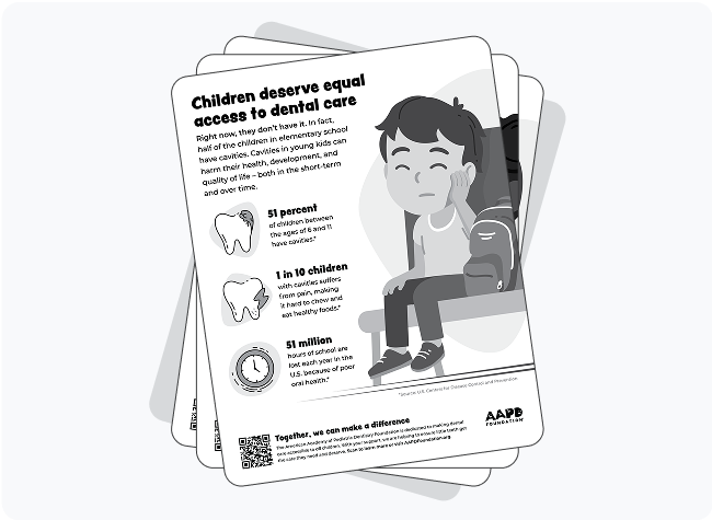 Dental Care Poster Grayscale